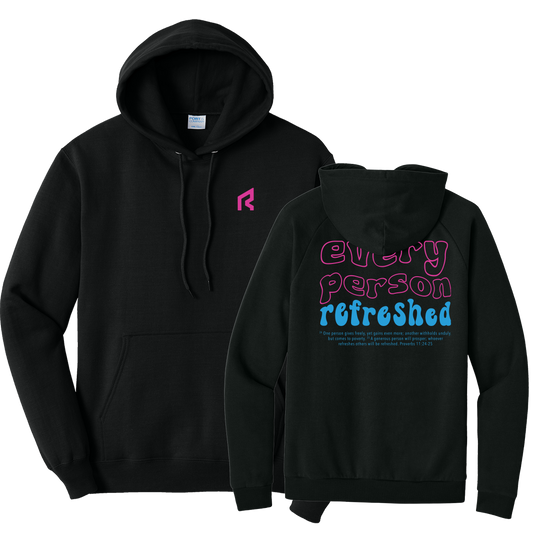 Every Person Refreshed Neon Band Hoodie